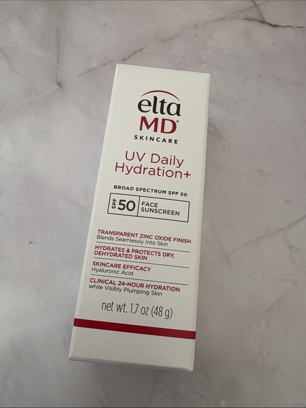 EltaMD UV Daily Hydration+ SPF 50 face sunscreen